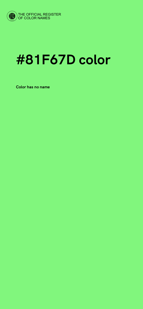 #81F67D color image