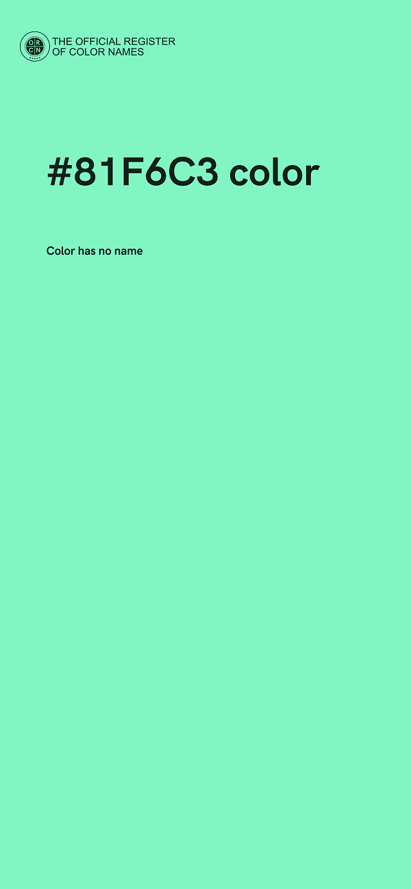 #81F6C3 color image