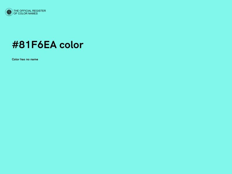 #81F6EA color image