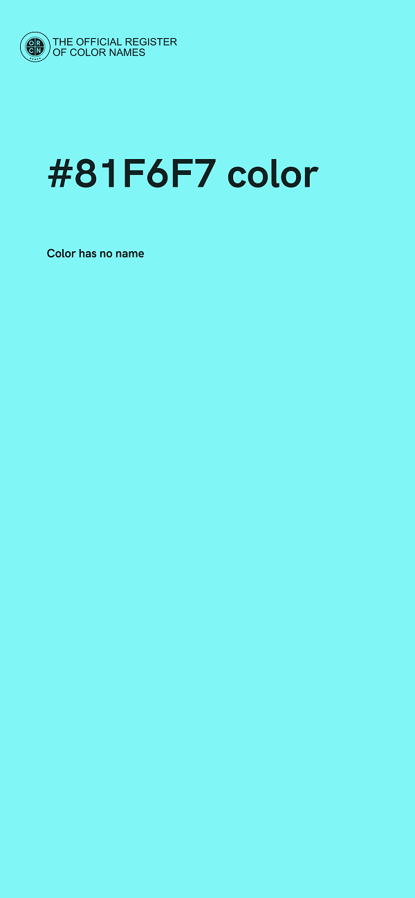 #81F6F7 color image