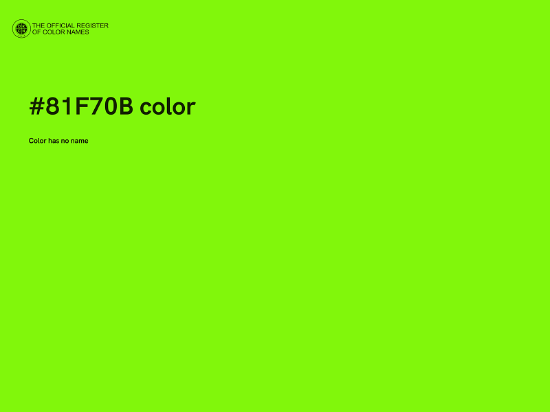 #81F70B color image