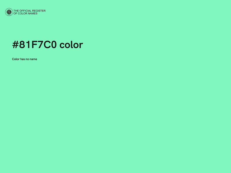 #81F7C0 color image