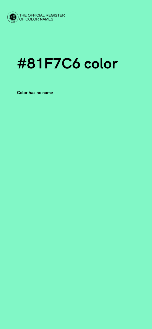 #81F7C6 color image