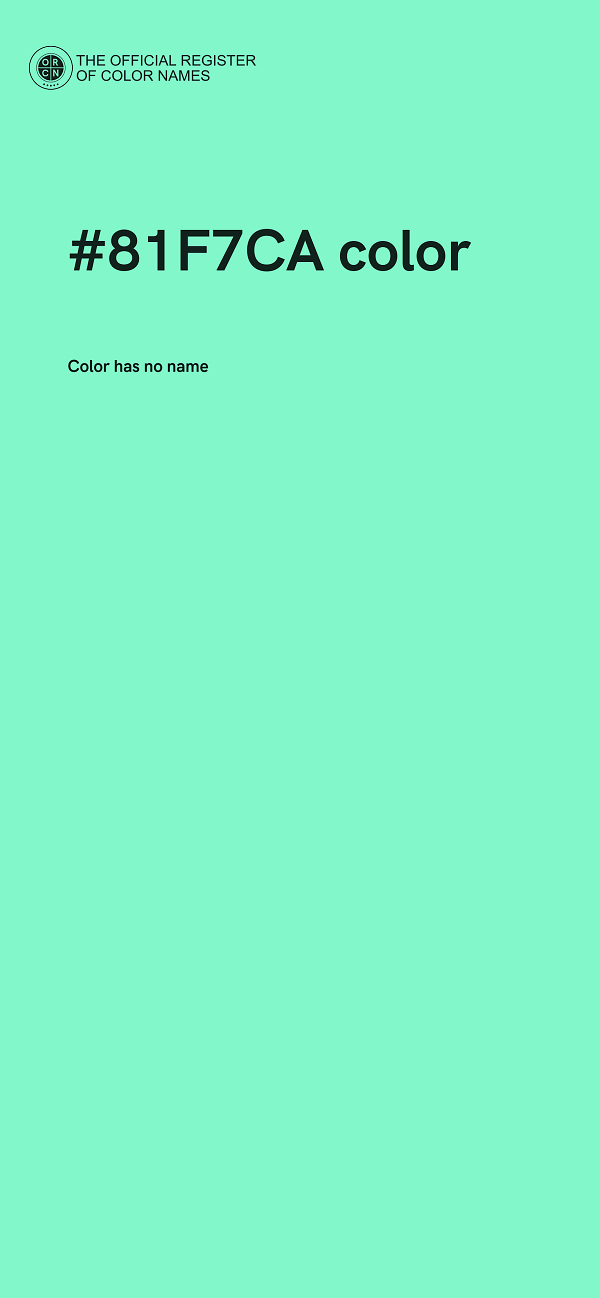#81F7CA color image