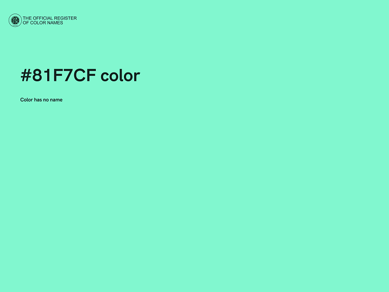 #81F7CF color image