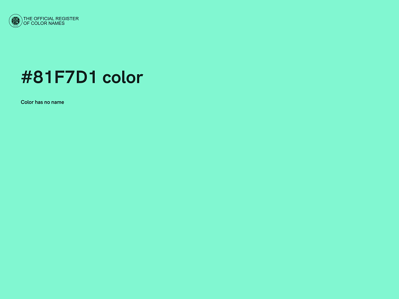 #81F7D1 color image