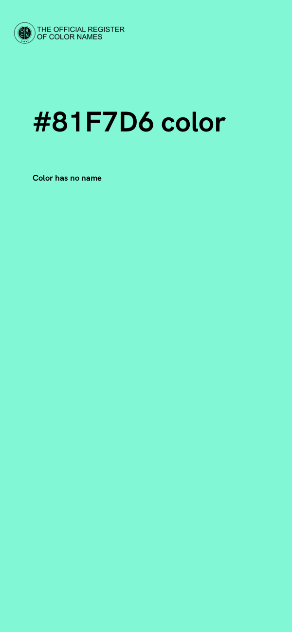 #81F7D6 color image