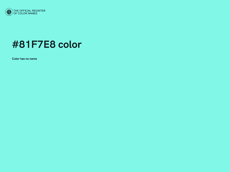 #81F7E8 color image