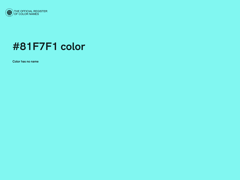 #81F7F1 color image