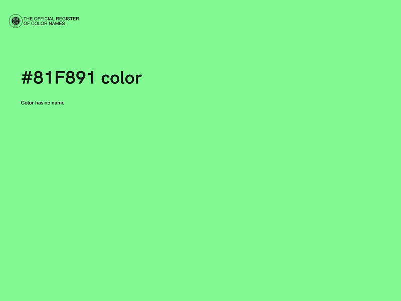 #81F891 color image