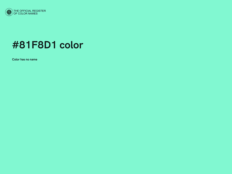 #81F8D1 color image