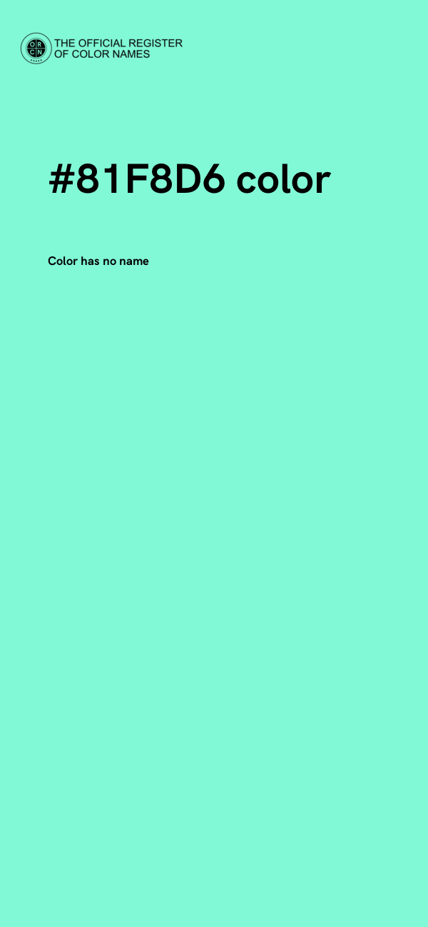 #81F8D6 color image