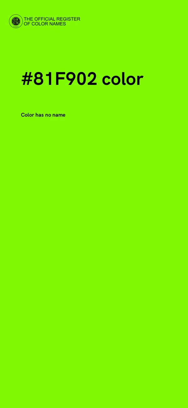 #81F902 color image