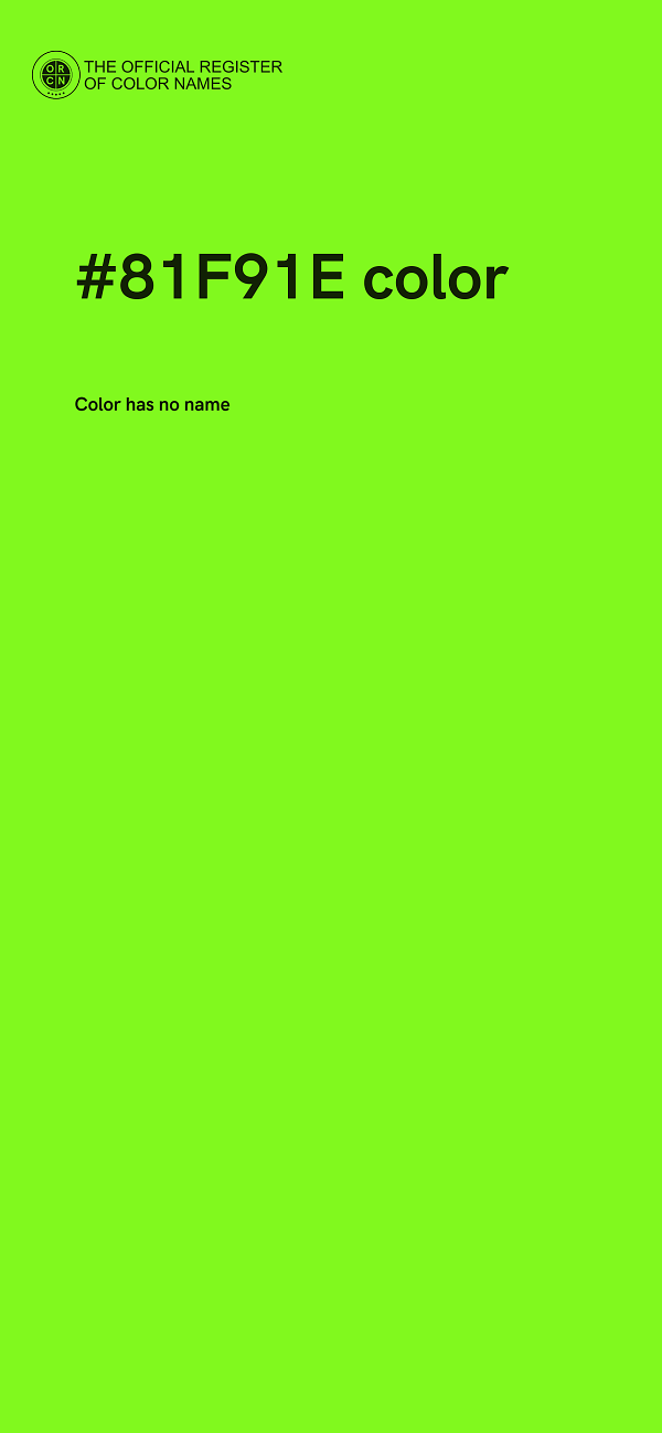 #81F91E color image