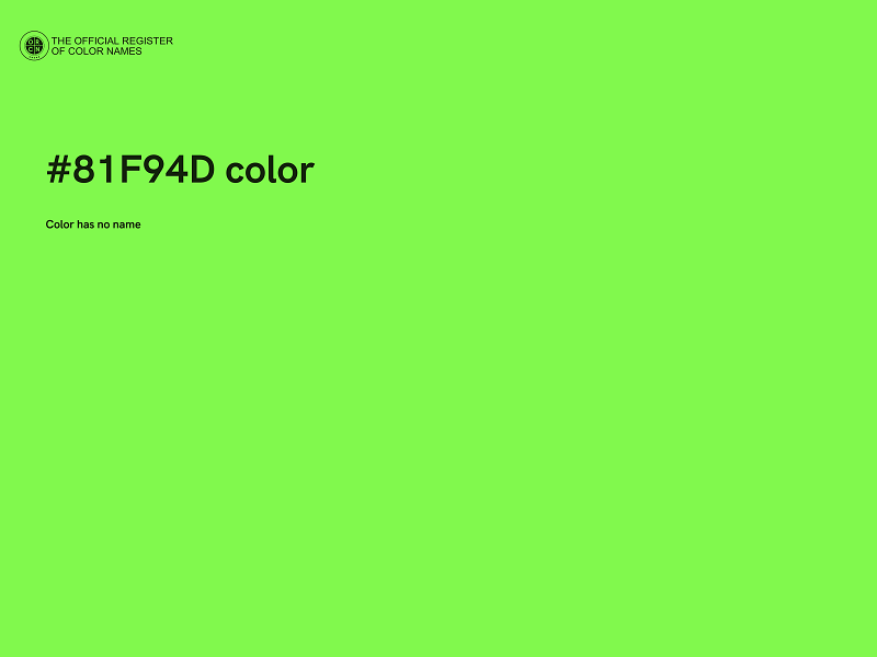 #81F94D color image