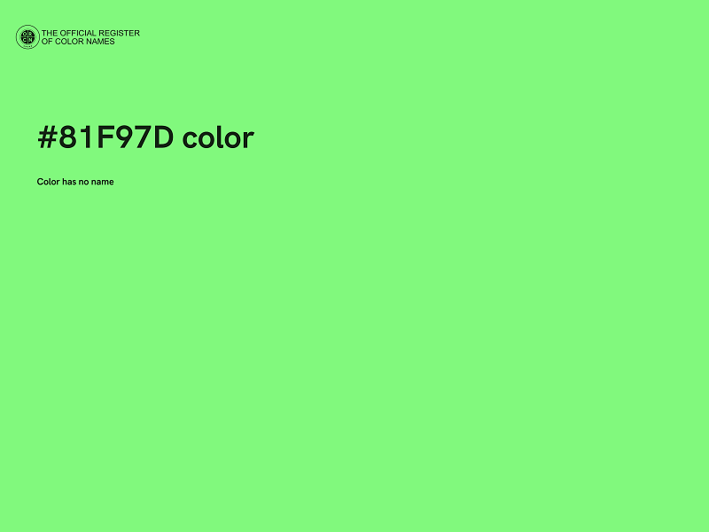 #81F97D color image