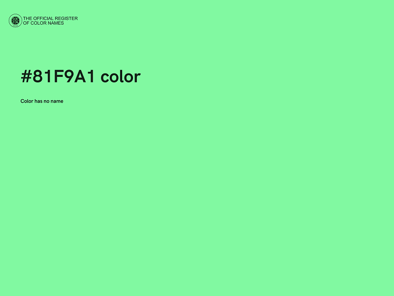 #81F9A1 color image