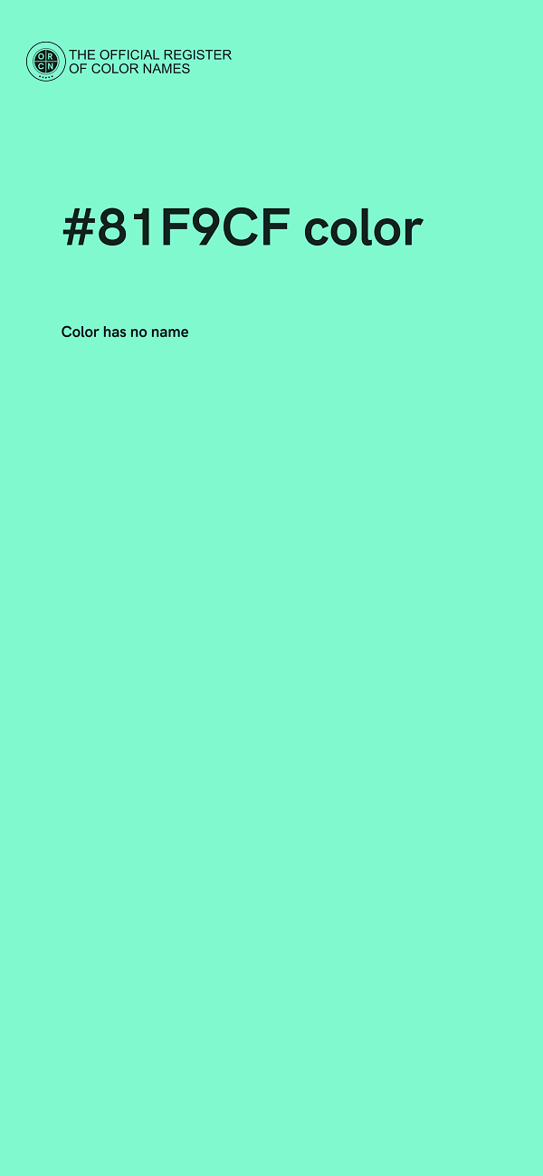 #81F9CF color image