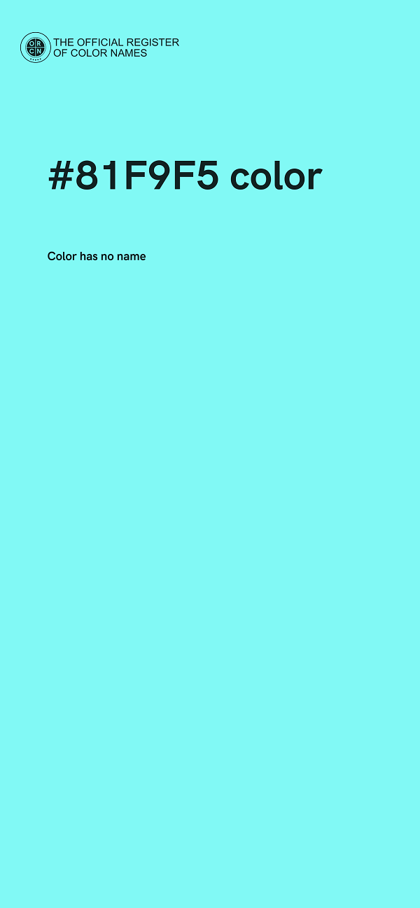 #81F9F5 color image