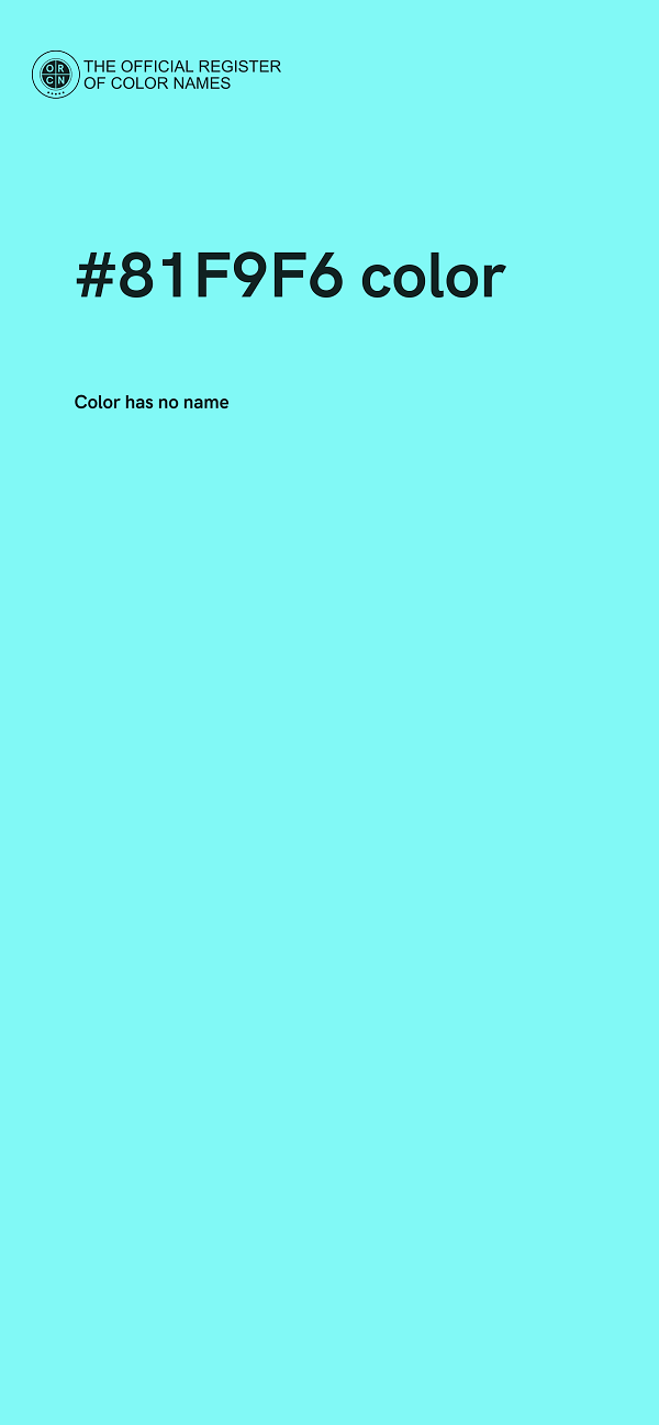 #81F9F6 color image