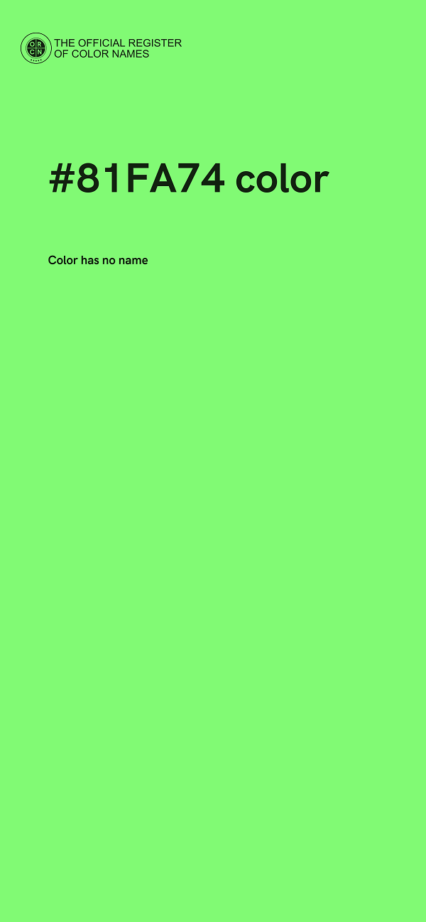 #81FA74 color image