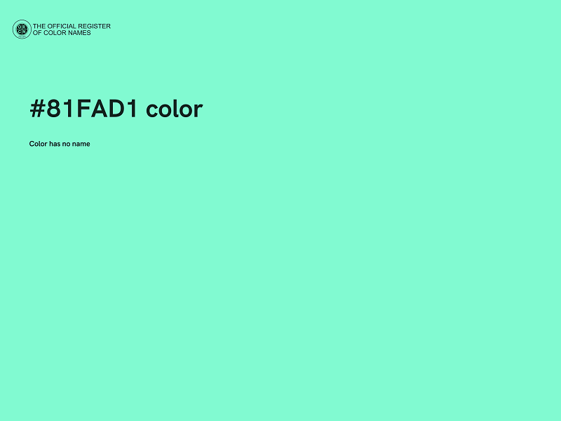 #81FAD1 color image