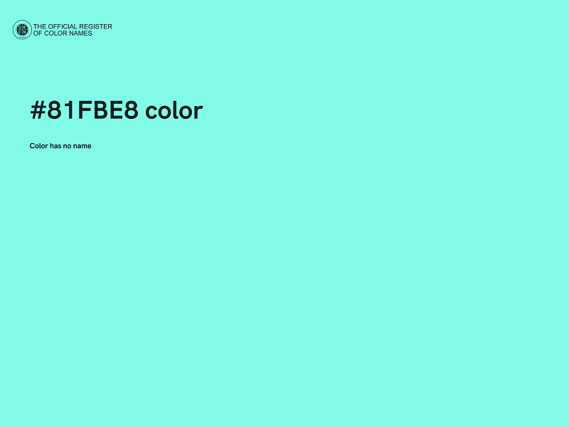 #81FBE8 color image