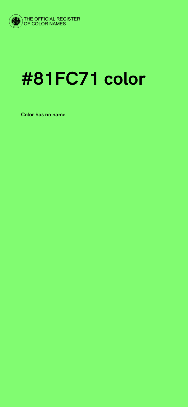 #81FC71 color image