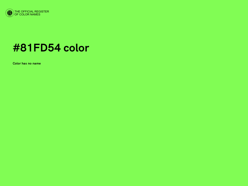 #81FD54 color image