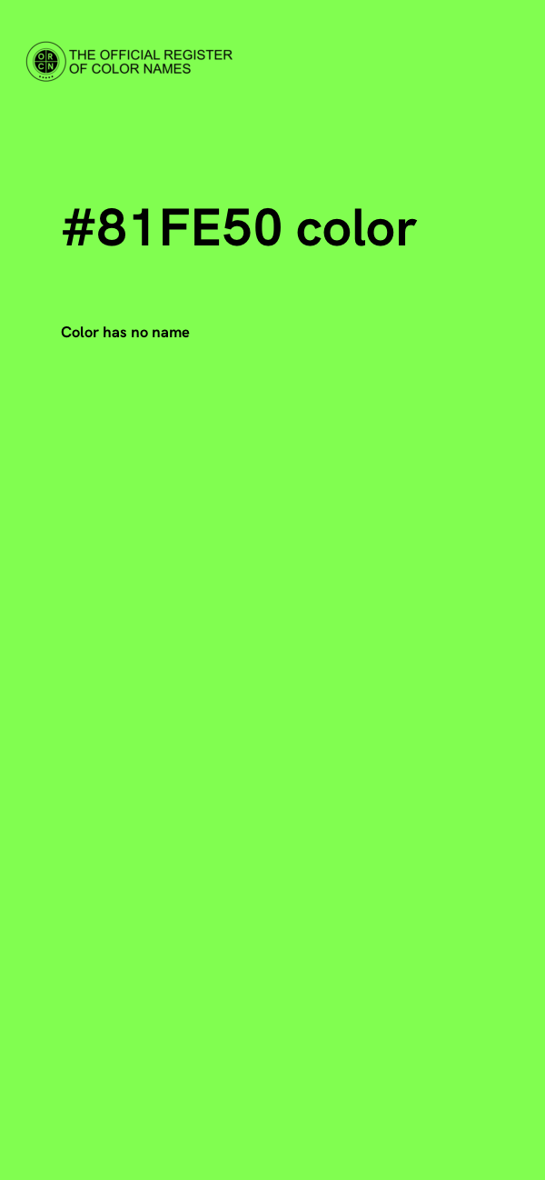 #81FE50 color image