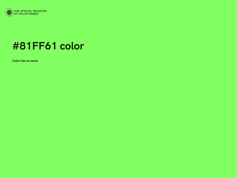 #81FF61 color image