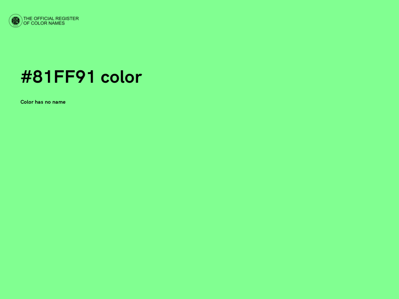 #81FF91 color image