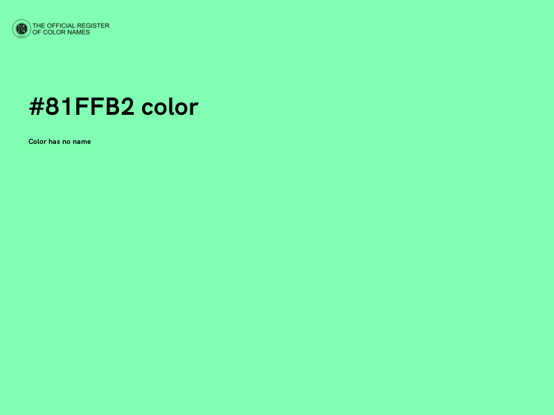 #81FFB2 color image