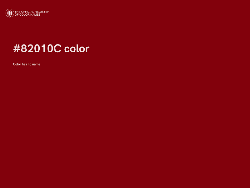 #82010C color image