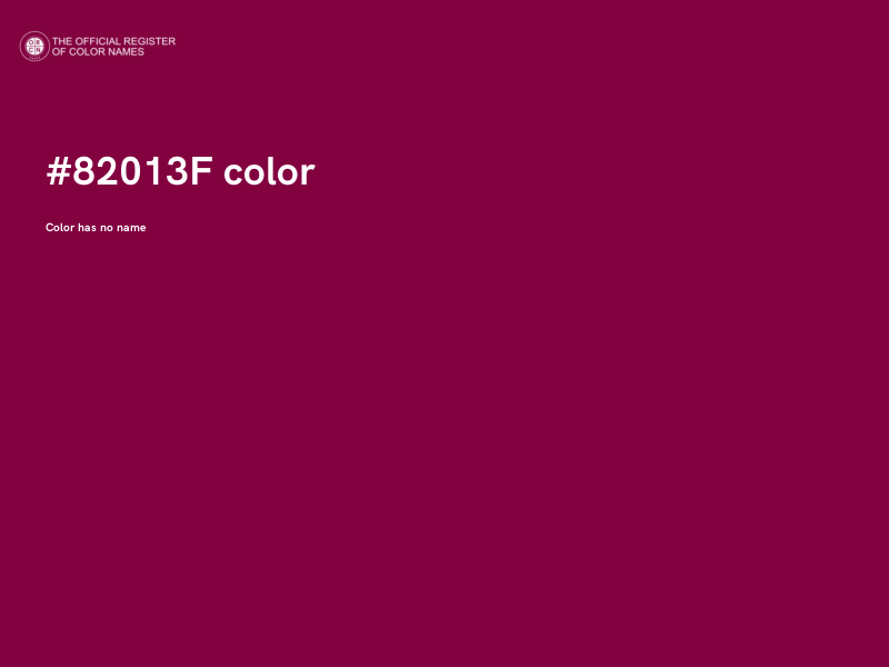 #82013F color image
