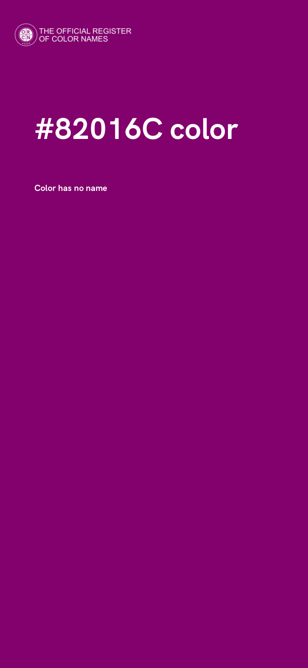 #82016C color image