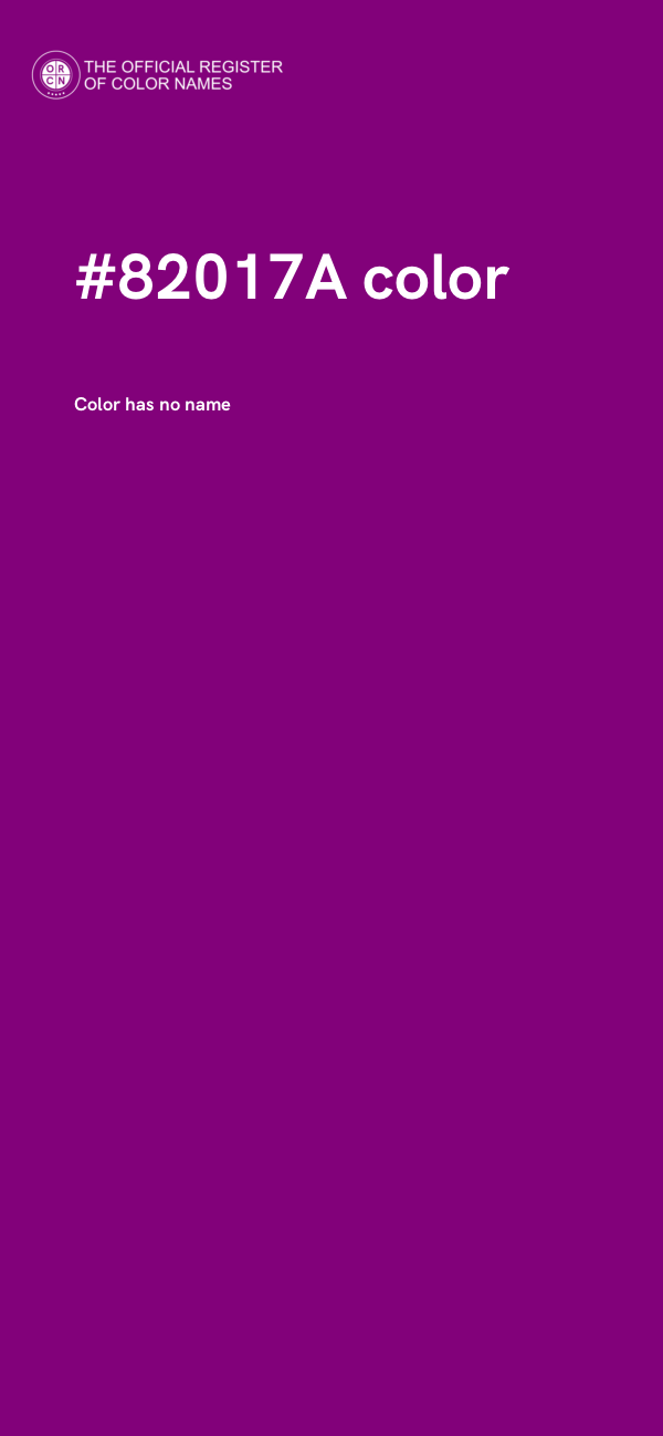 #82017A color image