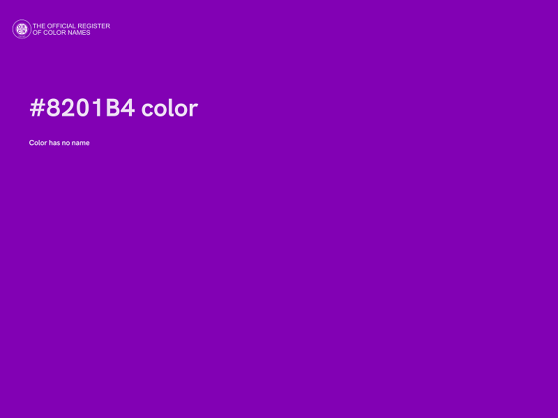 #8201B4 color image