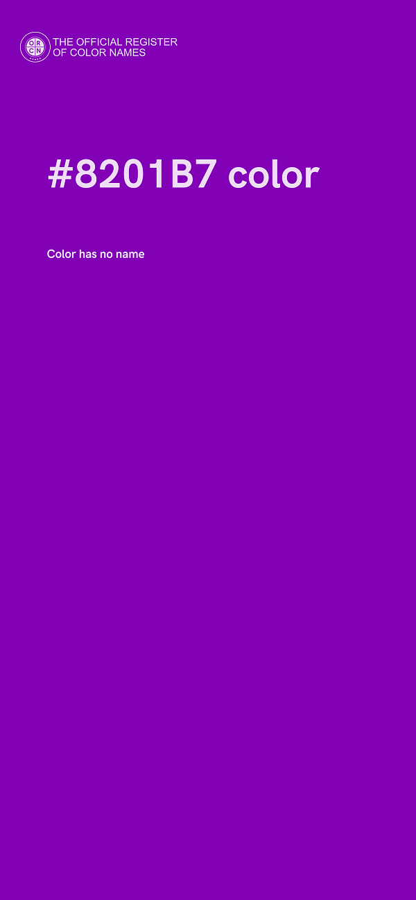#8201B7 color image