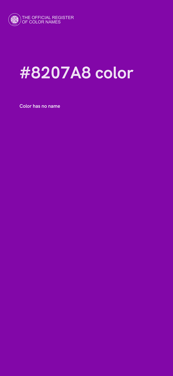#8207A8 color image