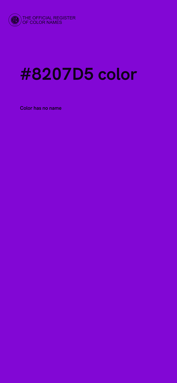 #8207D5 color image