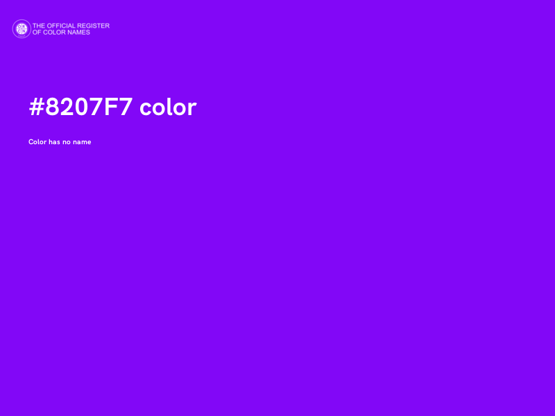 #8207F7 color image