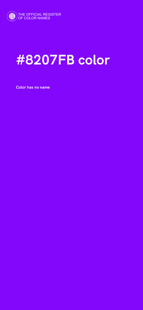 #8207FB color image