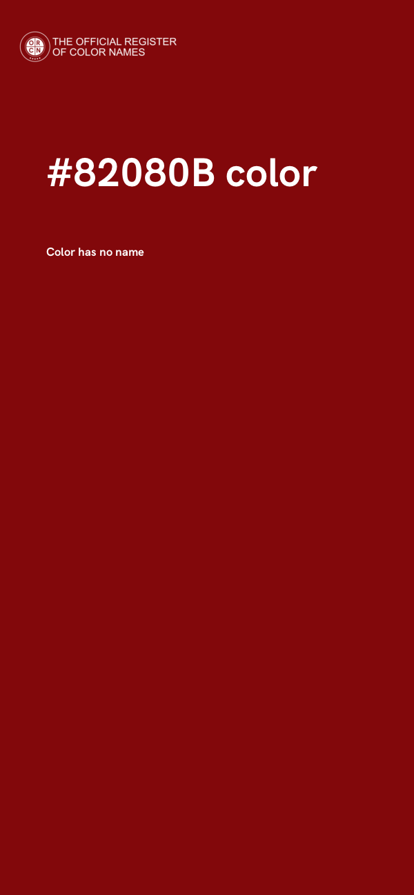 #82080B color image