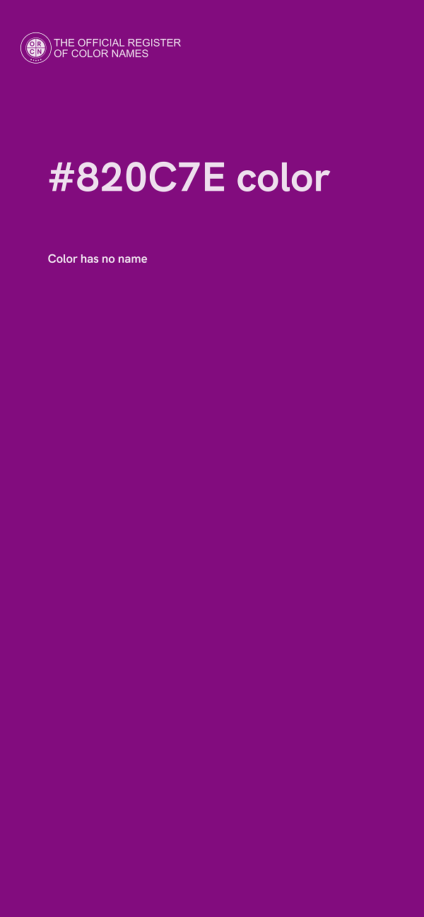 #820C7E color image