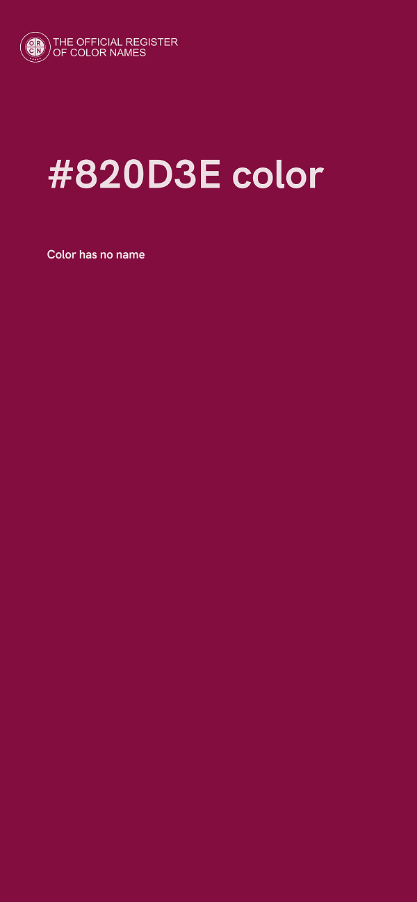 #820D3E color image