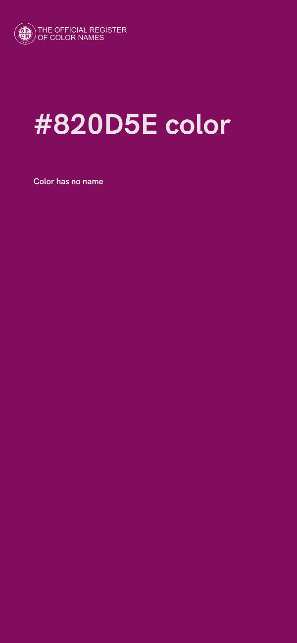 #820D5E color image