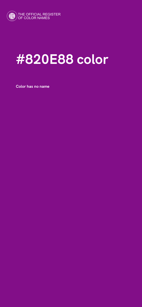 #820E88 color image