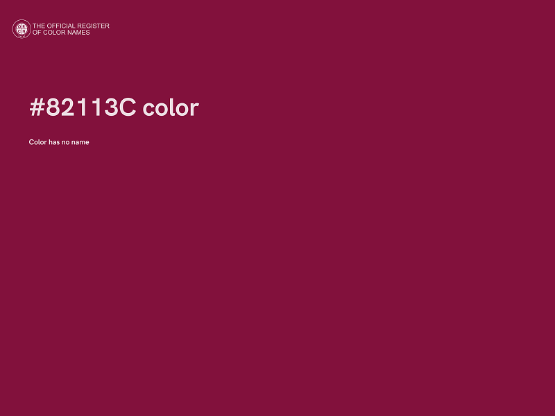 #82113C color image