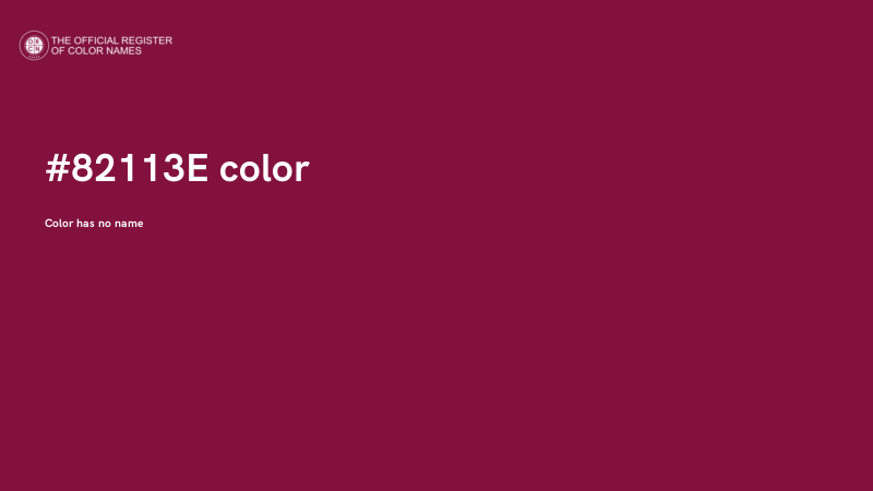 #82113E color image